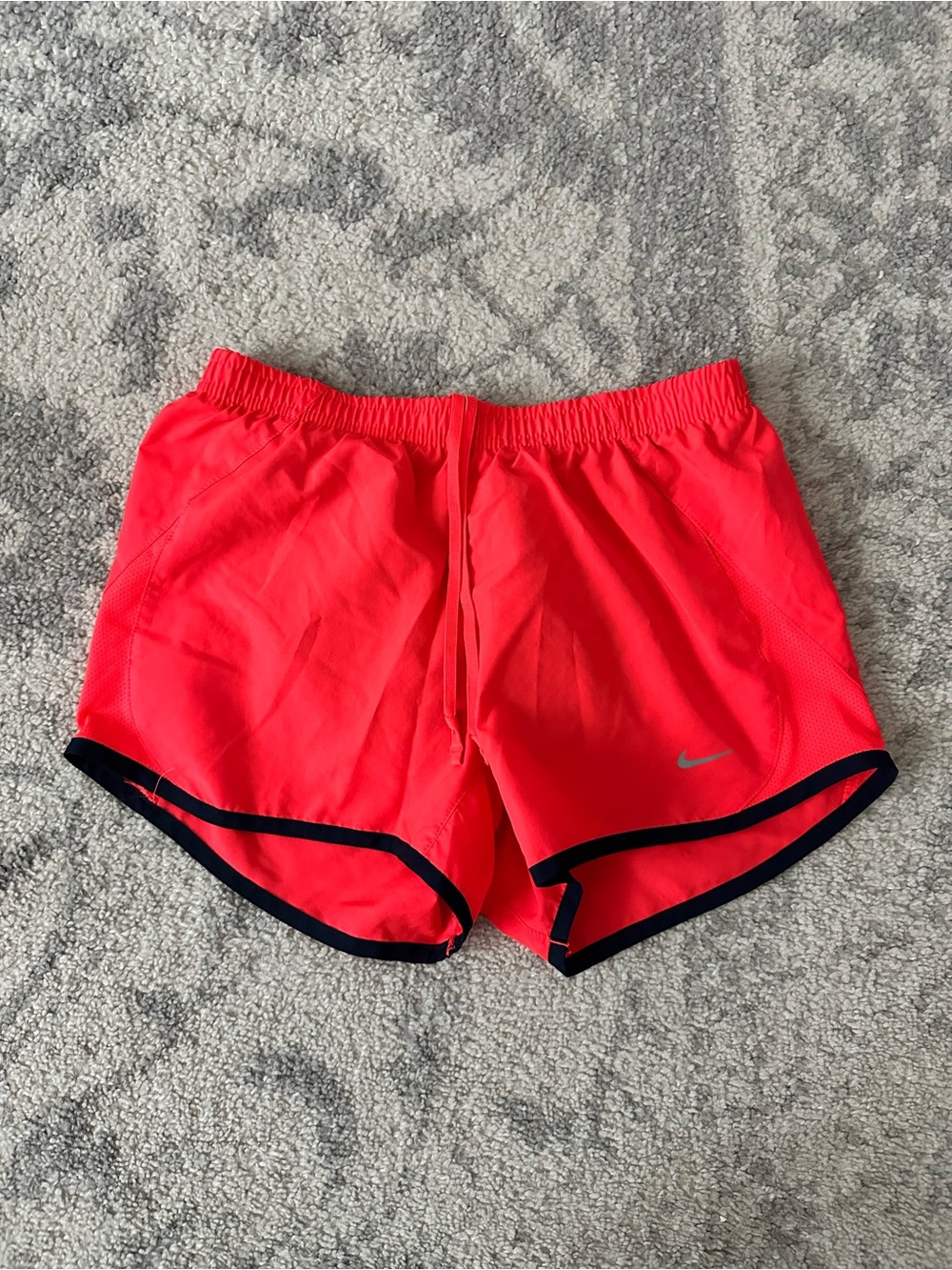 Nike Women's Bright Pink Athletic Running Shorts with Black Trim